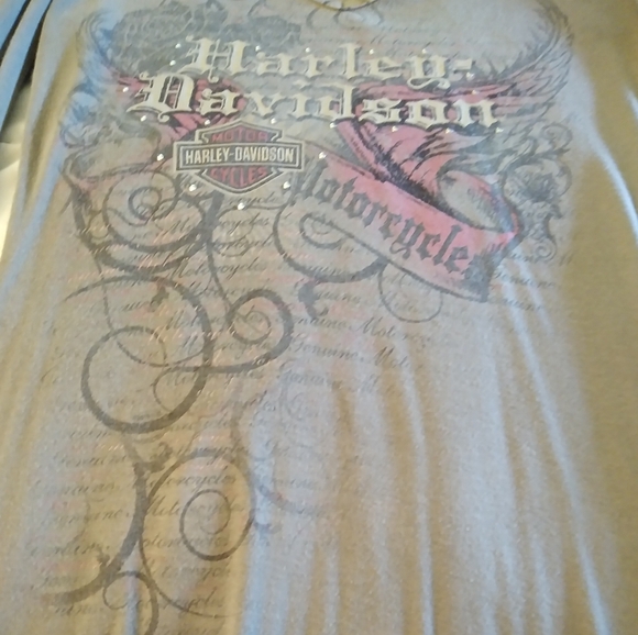 2. Harley Davidson HD Long sleeve women's size x small tee T shirt euc vintage - Picture 7 of 7